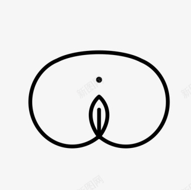 女性生殖器女性尿道图标图标