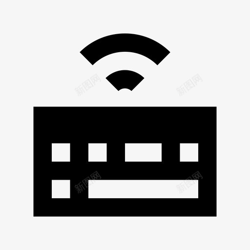 无线键盘移动和智能设备材料标图标svg_新图网 https://ixintu.com 无线键盘 移动和智能设备材料设计图标