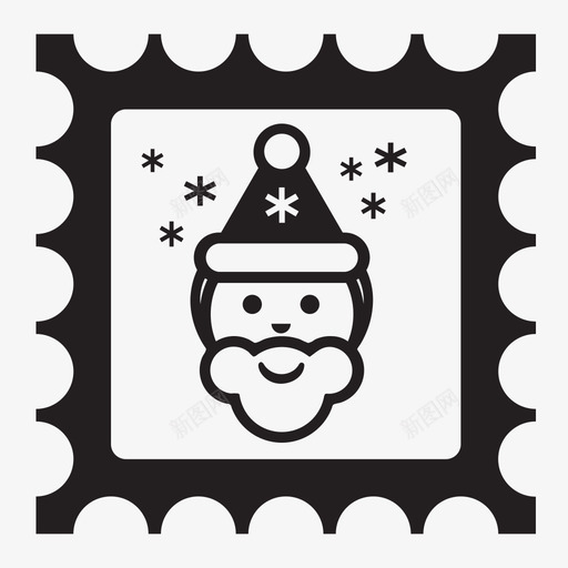 给圣诞老人的信邮票图标svg_新图网 https://ixintu.com 给圣诞老人的信 邮票