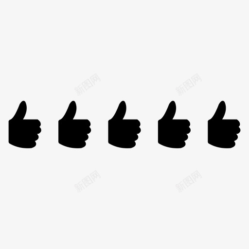 回顾得分满意图标svg_新图网 https://ixintu.com 双手 喜欢 回顾 好 得分 快乐 满意 积极 竖起五个大拇指 竖起大拇指