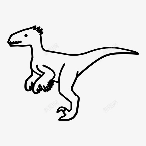 迅猛龙无侏罗纪图标svg_新图网 https://ixintu.com deinonychus gold hold 侏罗纪 出售 史前动物概述 大胆 恐龙 无 肉食性 迅猛龙