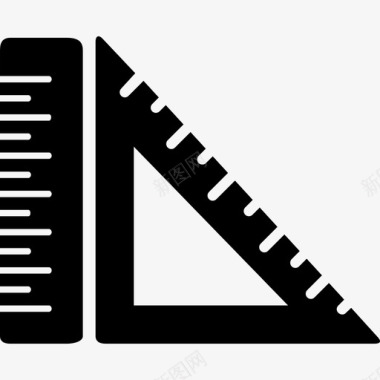 尺方量具教育数学图标图标