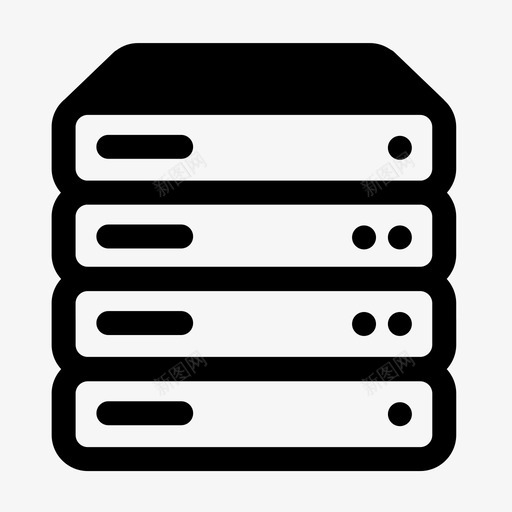 服务器存储堆栈图标svg_新图网 https://ixintu.com 主机 交换机 堆栈 大数据 存储 数据存储 数据库 服务器 硬盘 连接器