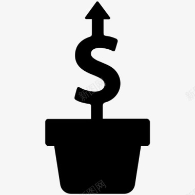 成长金融形象图标图标