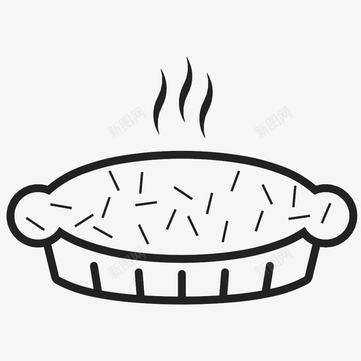 热蛋糕食谱派图标svg_新图网 https://ixintu.com 派 烤箱 热蛋糕 甜点 糕点 聚会 面包房 食物 食谱