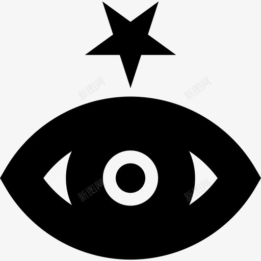 梅蒂斯是一只眼睛和星星的标志符号空间图标svg_新图网 https://ixintu.com 梅蒂斯是一只眼睛和星星的标志 空间图标 符号