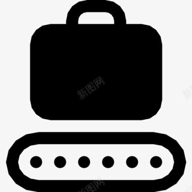 行李传送带旅行手提箱图标图标