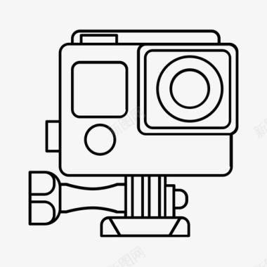 动作摄像机电子产品和电器图标图标