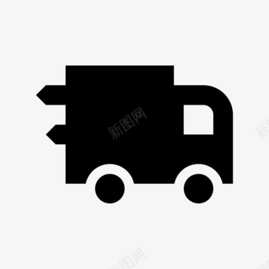 快速交货装运和交货材料标图标图标