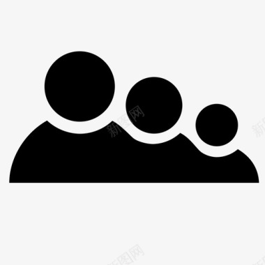 家庭团队人员图标图标