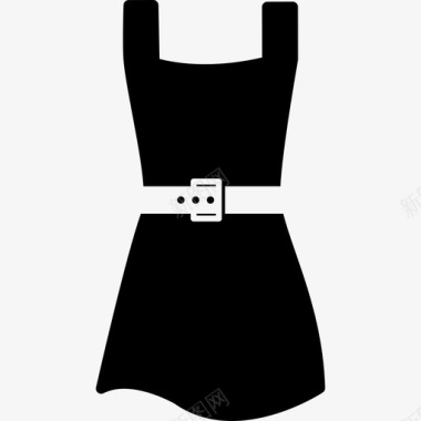 黑色女装时尚购物图标图标