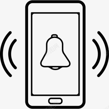 电话闹钟铃声符号接口电话组图标图标