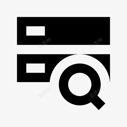 搜索服务器互联网材料标图标svg_新图网 https://ixintu.com 互联网材料设计图标 搜索服务器