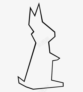 折纸兔纸日本图标图标