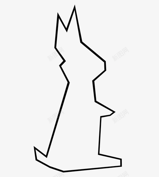 折纸兔纸日本图标svg_新图网 https://ixintu.com 兔子 可爱 工艺 折叠 折痕 折纸兔 日本 纸 艺术