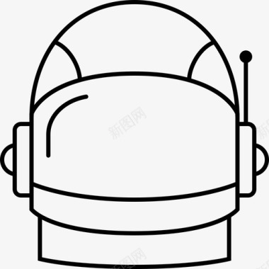 宇航员头盔太空安全图标图标