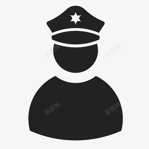 警察警官监狱图标svg_新图网 https://ixintu.com 保安 控制 攻击 犯罪 监狱 警官 警察 辩护 逮捕