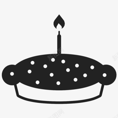 生日蛋糕甜点礼物图标图标