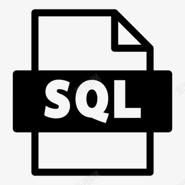 sql文件格式软件网络工作图标图标