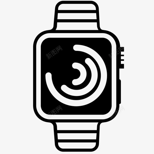 智能手表联合减法图标svg_新图网 https://ixintu.com iwatch 健身 减法 分钟 忽略 指示 时钟 智能手表 联合 苹果 转发