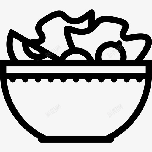 沙拉餐厅移除图标svg_新图网 https://ixintu.com 厨房 厨房大纲3 咖啡厅 多个 忽略 标牌 标记 沙拉 移除 食物 餐厅