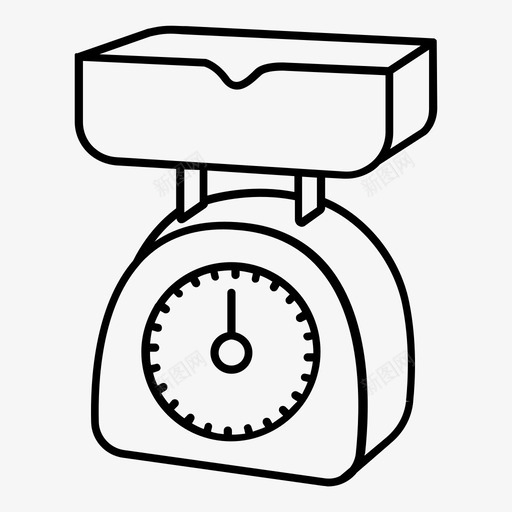 厨房秤不测量图标svg_新图网 https://ixintu.com hold 不 厨具 厨具ii轮廓 厨房秤 已售 测量 粗体 配料 食品 黄金