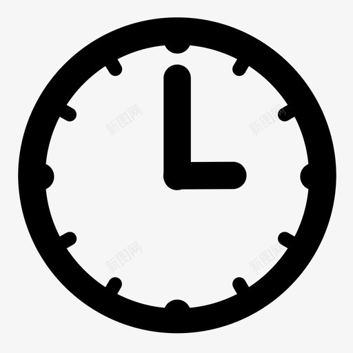 时钟下午指针图标svg_新图网 https://ixintu.com 三 下午 分钟 小时 指针 时钟 时间 秒