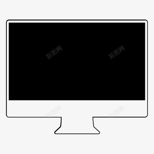 imac屏幕桌面显示器图标svg_新图网 https://ixintu.com imac 屏幕桌面显示器