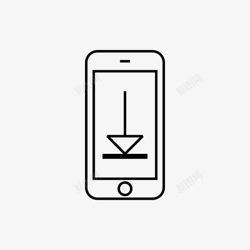 智能手机安卓云图标svg_新图网 https://ixintu.com 下载 云 安卓 安装 智能手机1px厚 智能手机下载 获取应用 获取文件