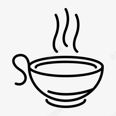 一杯热咖啡液体厨房图标图标