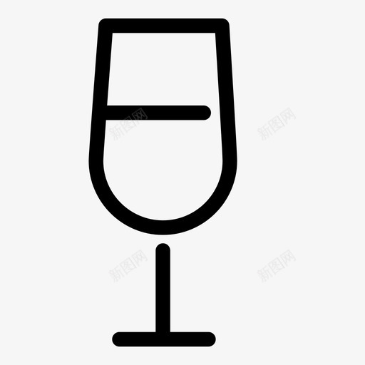 酒杯杯托饮料图标svg_新图网 https://ixintu.com 容器 杯子 杯托 酒杯 酒类 餐厅 饮料