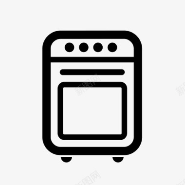 烤箱炉灶标牌图标图标