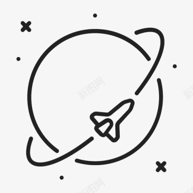 航天飞机火箭行星图标图标