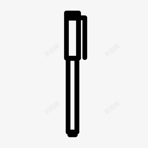 钢笔细线笔墨水图标svg_新图网 https://ixintu.com at笔记本 书写 墨水 技术用笔 白纸 细线笔 钢笔