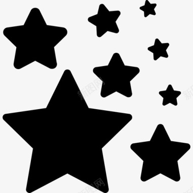 恒星群形状外太空图标图标