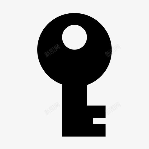 钥匙黄铜锁图标svg_新图网 https://ixintu.com 复古钥匙 安全 家用电器材料设计图标 钥匙 锁 黄铜