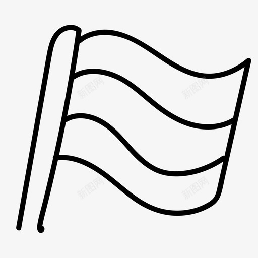 旗帜占星术点击图标svg_新图网 https://ixintu.com 信息 十二生肖 占星术 国家 手绘网络图标 旗帜 条纹 标志 点击 符号