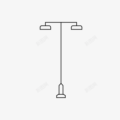 灯柱灯杆路灯图标svg_新图网 https://ixintu.com 公共资产 地区朋友 政府财产 灯杆 灯柱 路灯 金属阳光
