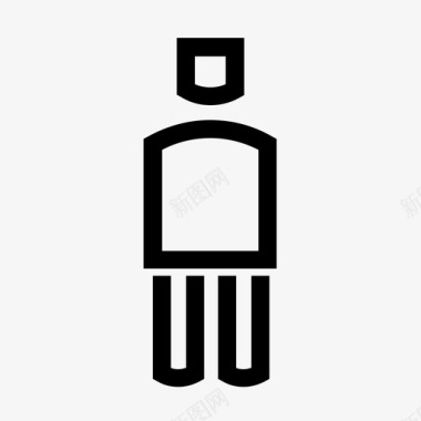男厕所信号图标图标