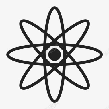 原子质子原子核图标图标