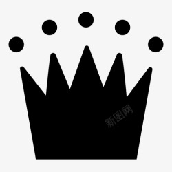 第一人皇冠国王的权力王朝徽章图标高清图片