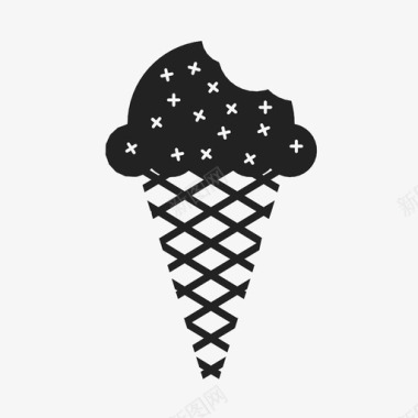 冰淇淋筒买冷图标图标