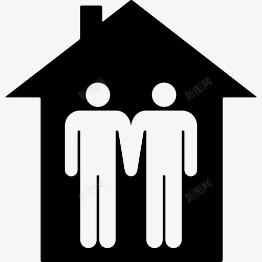 在家里的男性夫妇人们家庭偶像图标svg_新图网 https://ixintu.com 人们 在家里的男性夫妇 家庭偶像