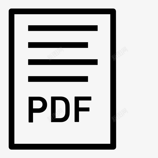 pdfadobe文档图标svg_新图网 https://ixintu.com adobe文档图标 pdf