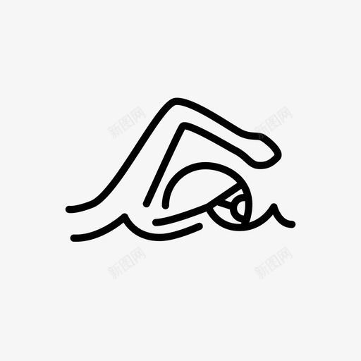 游泳者运动海上图标svg_新图网 https://ixintu.com 人 参与者 海上 海边 游泳 游泳者 自然 表演者 运动