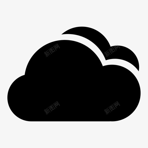 云联合头顶图标svg_新图网 https://ixintu.com 云 多云 天气 头顶 新的 更多 标记 检查 联合