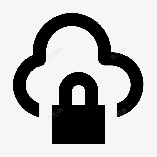 云安全共享安全图标svg_新图网 https://ixintu.com 云安全 云数据技术材料设计图标 云计算 共享 存储 安全 网络安全 网络密码 锁 防范 隐私代码