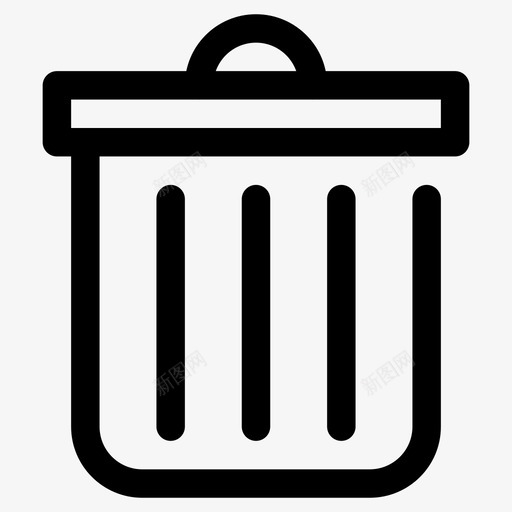 垃圾桶扔掉删减图标svg_新图网 https://ixintu.com 删减 删除 刷新 垃圾桶 垃圾箱 大纲 扔掉 添加 转发