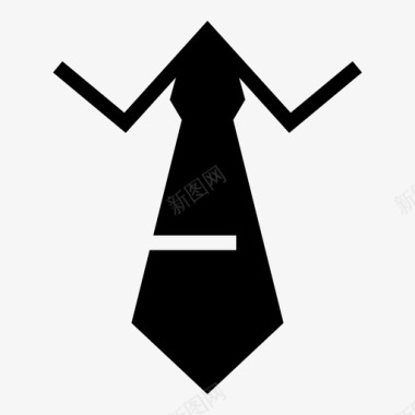 领带商务夹子图标图标