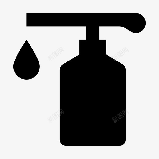 皂液器家用电器材料标图标svg_新图网 https://ixintu.com 家用电器材料设计图标 皂液器